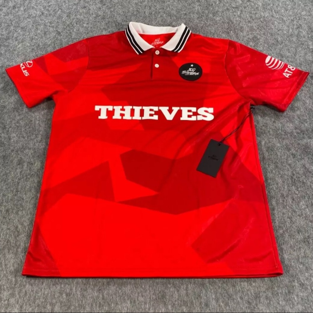 100 Thieves Jersey with Sponsor Logos